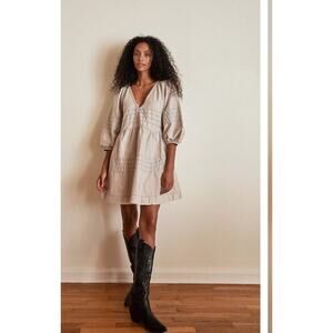 Free People Sweet Surrender denim mini dress sz M